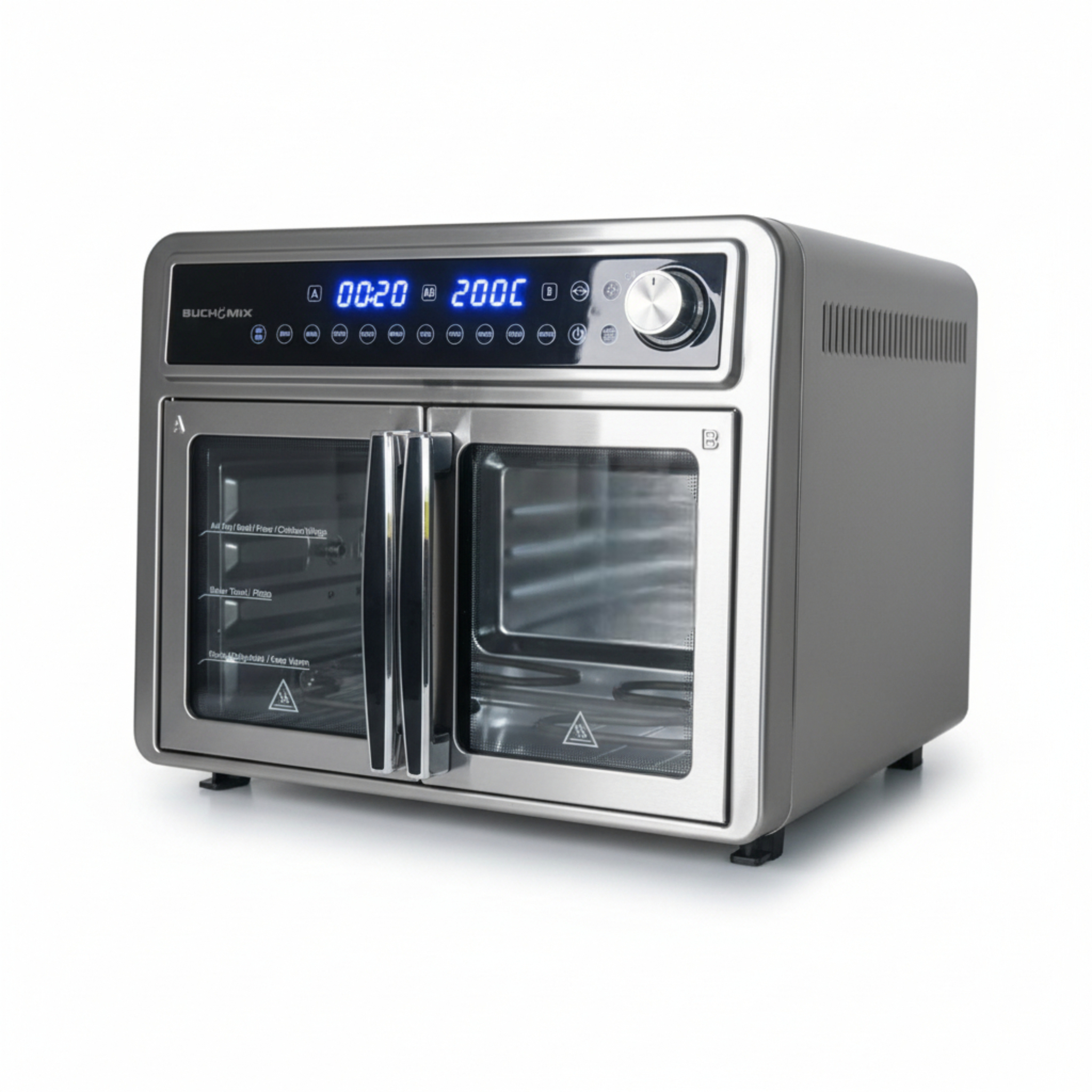 All Round Stainless Steel Dual Compartment XL French Door Air Fryer Oven Toaster 30quarts