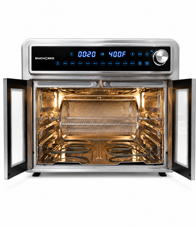 All Round Stainless Steel Dual Compartment XL French Door Air Fryer Oven Toaster 30quarts
