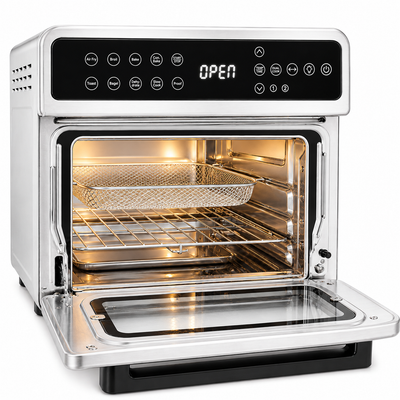 All in One Air fryer Oven with  Stainless Steel Interior & Accessories