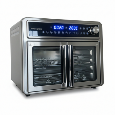 All Round Stainless Steel Dual Compartment XL French Door Air Fryer Oven Toaster 30quarts