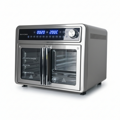 All Round Stainless Steel Dual Compartment XL French Door Air Fryer Oven Toaster 30quarts