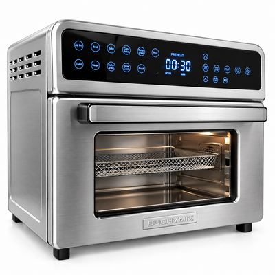 All in One Air fryer Oven with  Stainless Steel Interior & Accessories