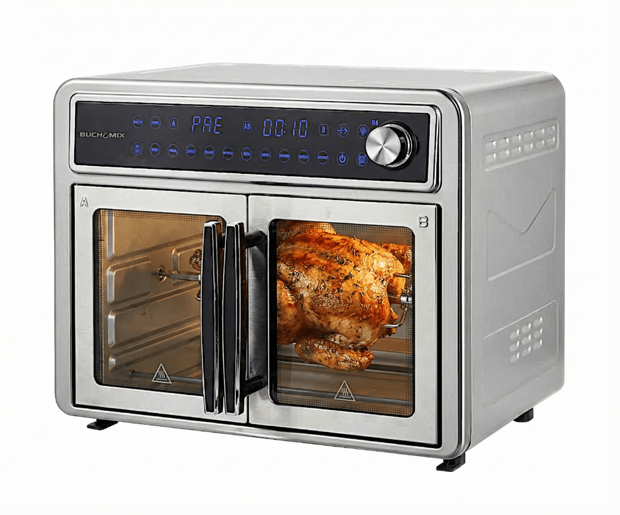 All Round Stainless Steel Dual Compartment XL French Door Air Fryer Oven Toaster 30quarts