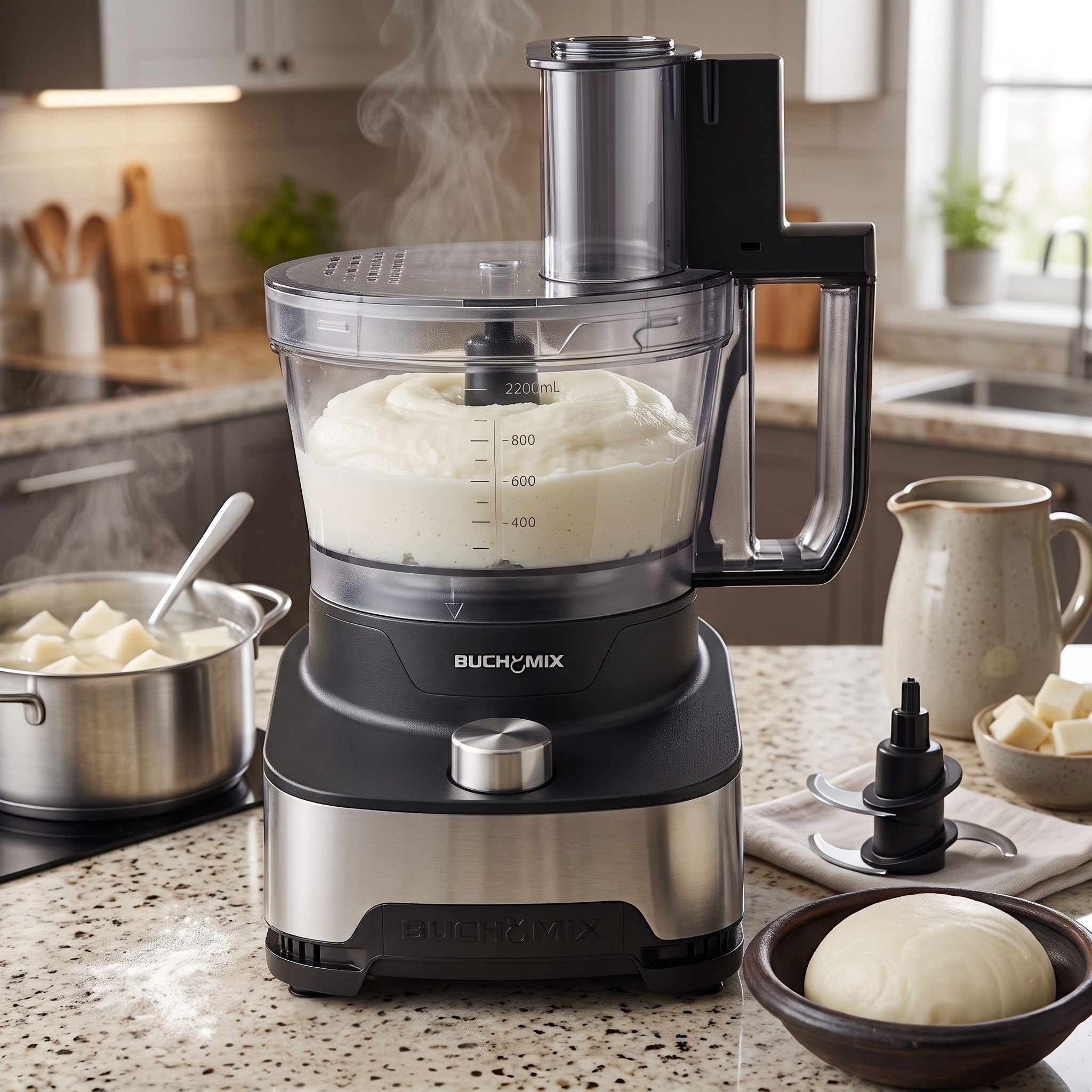 Large Capacity Multifunction Pro Food Processor With Unbreakable Bowl