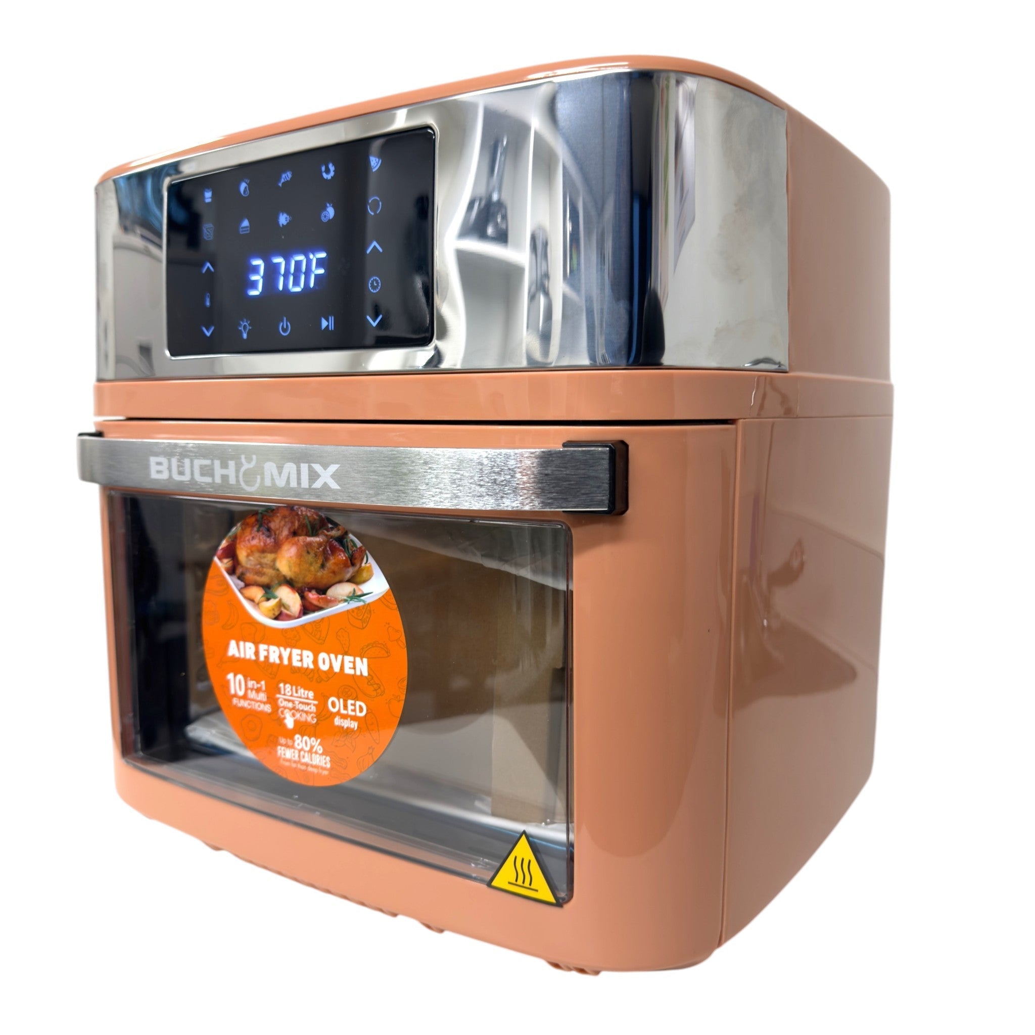 Multifunction Smart Air Fryer with Stainless Steel - Interior and Accessories