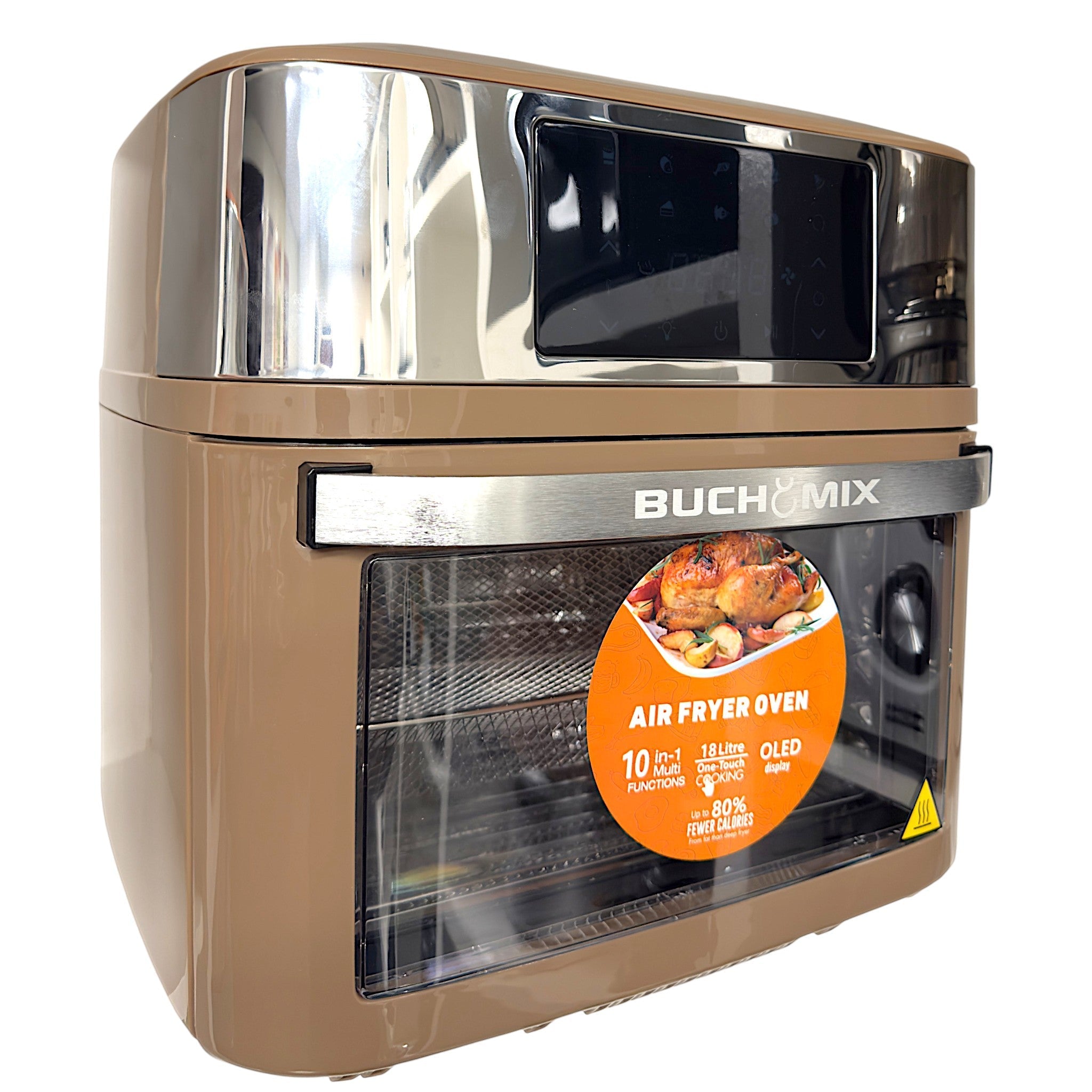 Multifunction Smart Air Fryer with Stainless Steel - Interior and Accessories